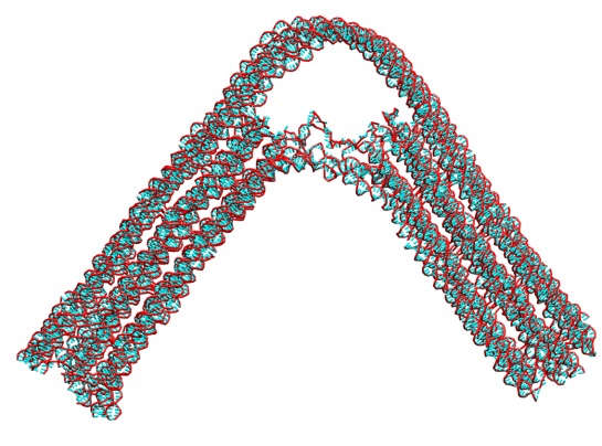 Movie 2: Dynamics of a DNA-origami hinge